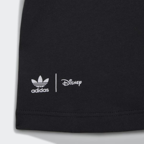 Tee Shirt Disney Mickey Et Ses Amis Noir Adidas