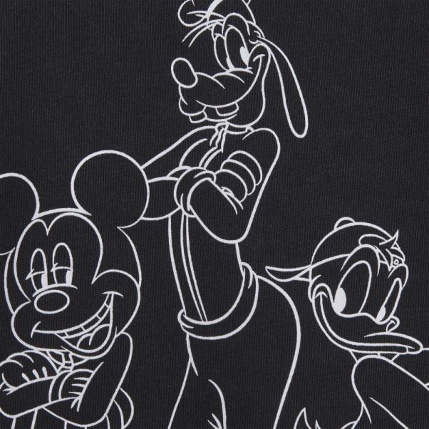 Tee Shirt Disney Mickey Et Ses Amis Noir Adidas