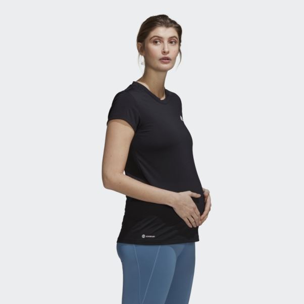 Adidas Conçu Pour Déplacer Colorblock Sport Tee (maternité) Blanc Mode