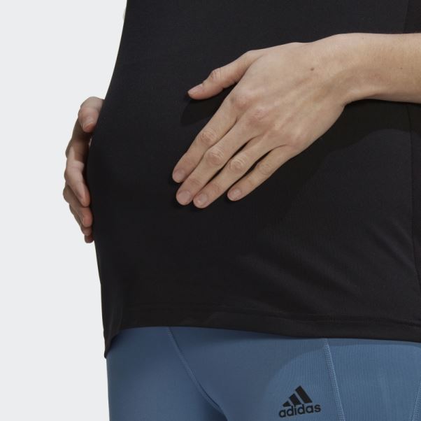 Adidas Conçu Pour Déplacer Colorblock Sport Tee (maternité) Blanc Mode