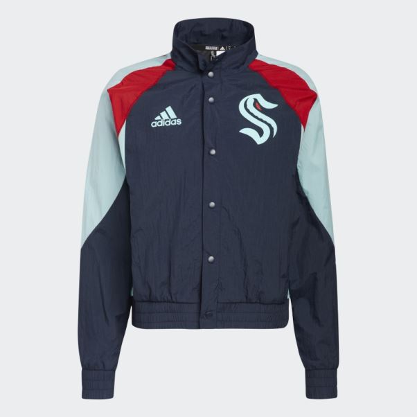 Veste Rétro Adidas Kraken Reverse Bleu Nuit