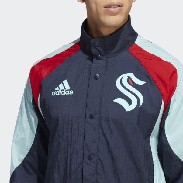 Veste Rétro Adidas Kraken Reverse Bleu Nuit