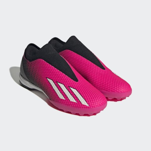 X Speedportal.3 Turf Sans Lacets Adidas Rose