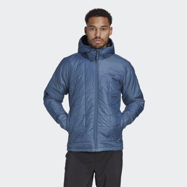 Veste à Capuche Multi Isolée Terrex Adidas Acier