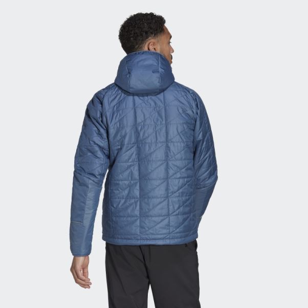 Veste à Capuche Multi Isolée Terrex Adidas Acier