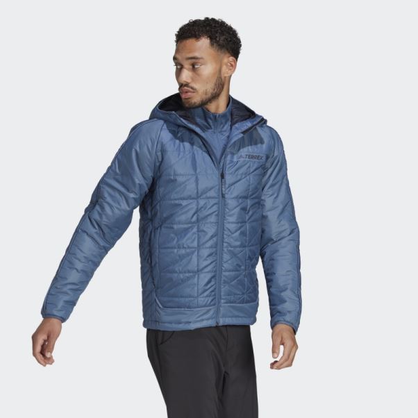 Veste à Capuche Multi Isolée Terrex Adidas Acier