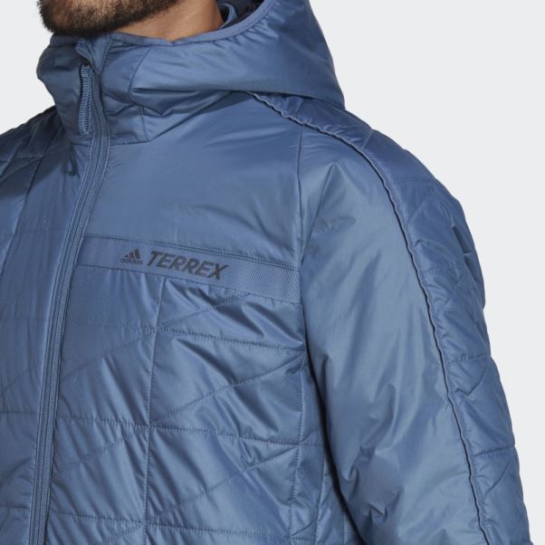 Veste à Capuche Multi Isolée Terrex Adidas Acier