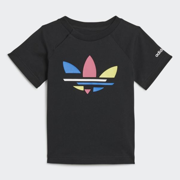 Ensemble Short Et Tee Adicolor Adidas Noir