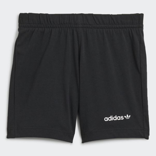 Ensemble Short Et Tee Adicolor Adidas Noir