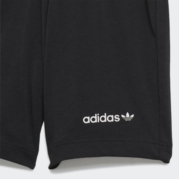 Ensemble Short Et Tee Adicolor Adidas Noir
