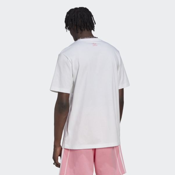 Adidas Rekive Speed Tee Shirt Graphique Trèfle Blanc