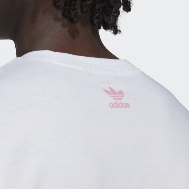 Adidas Rekive Speed Tee Shirt Graphique Trèfle Blanc