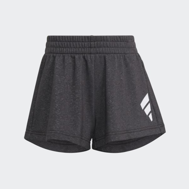 Short En Coton Ample à 3 Bandes Future Icons Noir Adidas