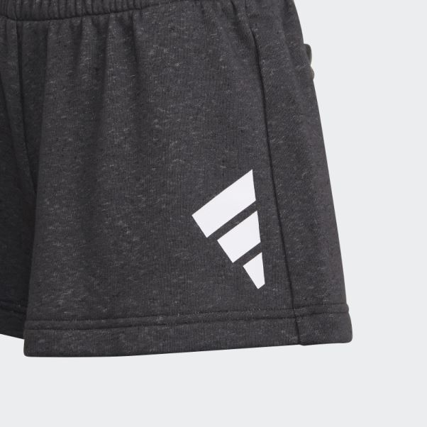 Short En Coton Ample à 3 Bandes Future Icons Noir Adidas