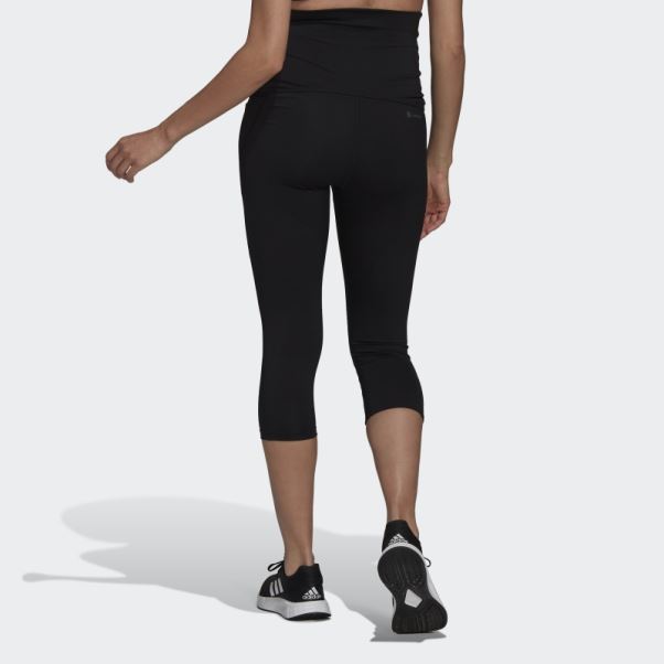 Conçu Pour Bouger Collants De Sport 3/4 (maternité) Adidas Noir