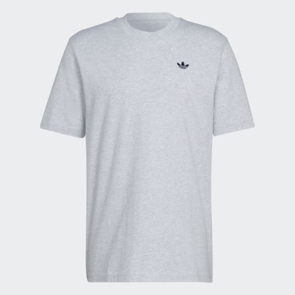 Tee Shirt Adidas Varsity Loose Gris Clair Chiné