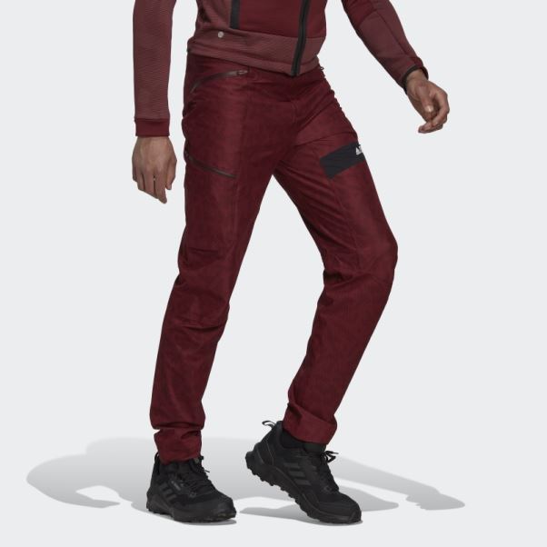 Pantalon De Survêtement Terrex Techrock Rain.rdy Adidas Rouge