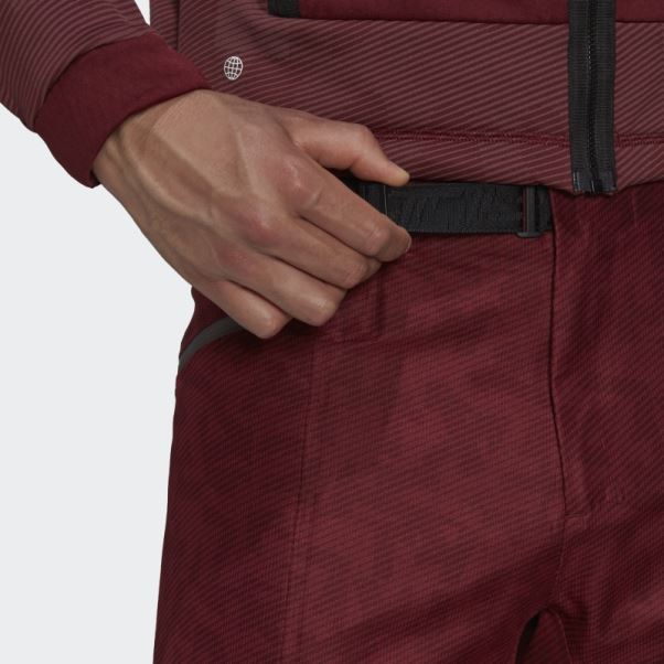 Pantalon De Survêtement Terrex Techrock Rain.rdy Adidas Rouge