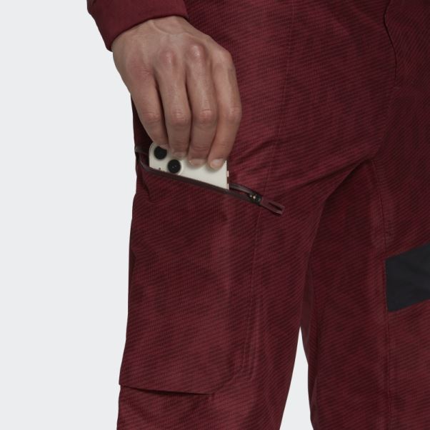 Pantalon De Survêtement Terrex Techrock Rain.rdy Adidas Rouge