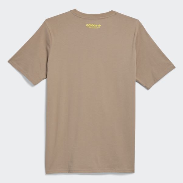 Mettz World Peeps T-shirt à Manches Courtes Marron Crayeux Adidas
