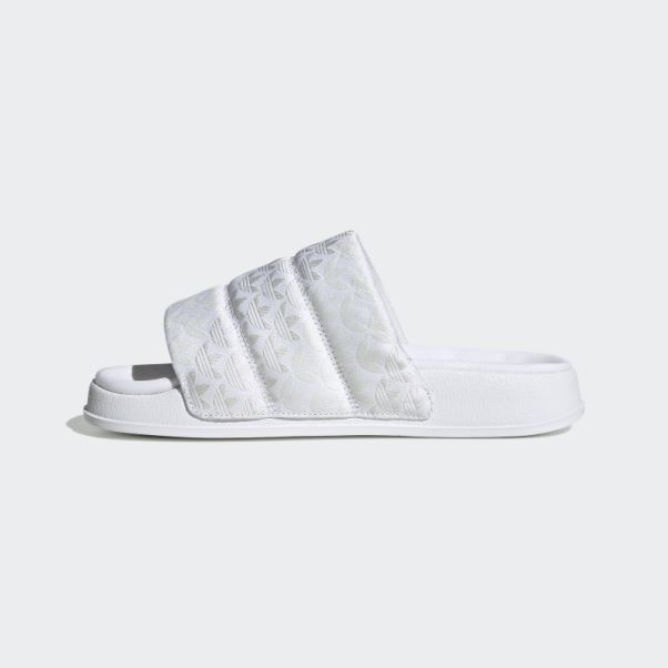 Baskets Adilette Essential Adidas Blanc