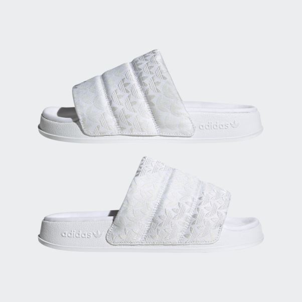Baskets Adilette Essential Adidas Blanc