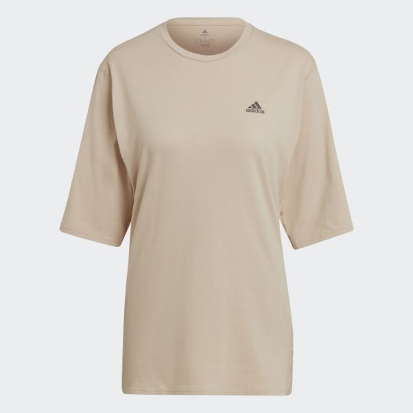 Adidas Run Icons Made With Nature T-shirt De Course Beige