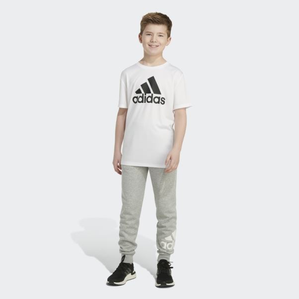 Pantalon De Jogging En Coton Essentials Gris Moyen Adidas