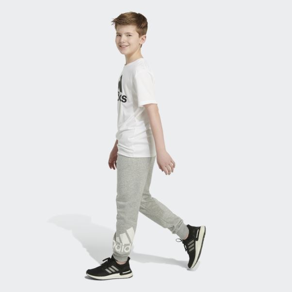 Pantalon De Jogging En Coton Essentials Gris Moyen Adidas