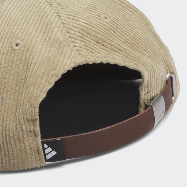 Adidas Casquette En Corde à Cinq Panneaux En Cuir Velours Côtelé De Chanvre