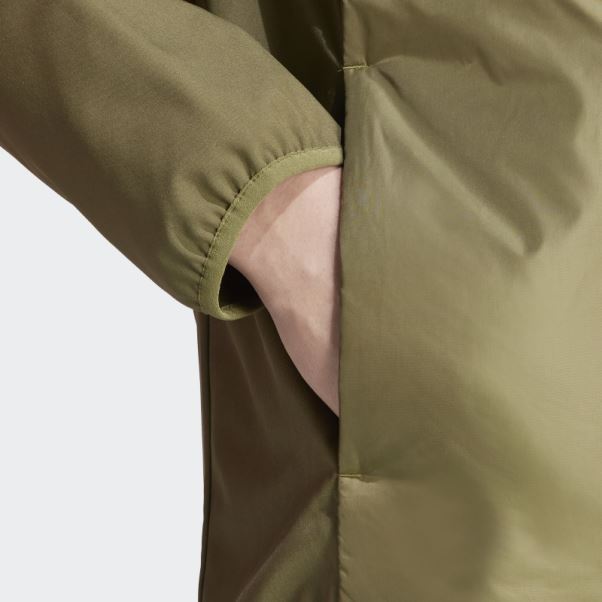 Veste Hybride à Capuche Isolée Adidas Essentials Olive