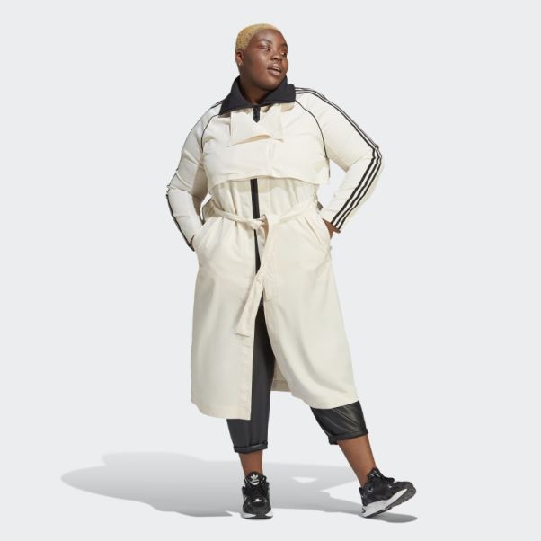 Trench-coat Toujours Original (taille Plus) Blanc Adidas