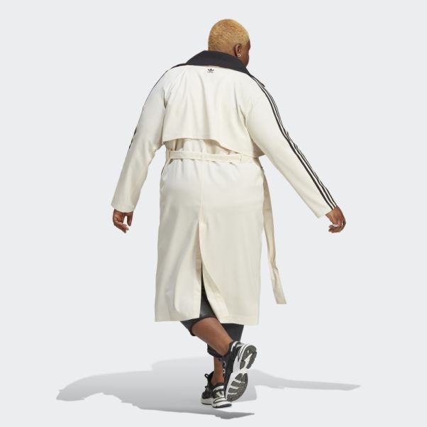 Trench-coat Toujours Original (taille Plus) Blanc Adidas