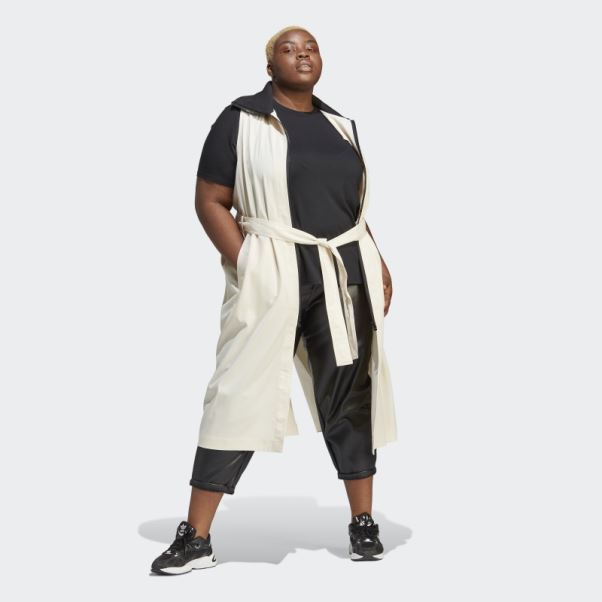 Trench-coat Toujours Original (taille Plus) Blanc Adidas
