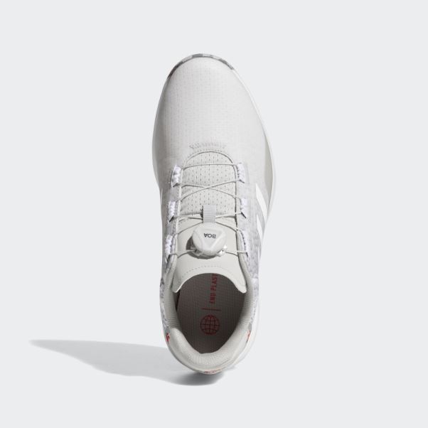 S2g Boa Large Chaussures De Golf Sans Crampons Adidas Gris