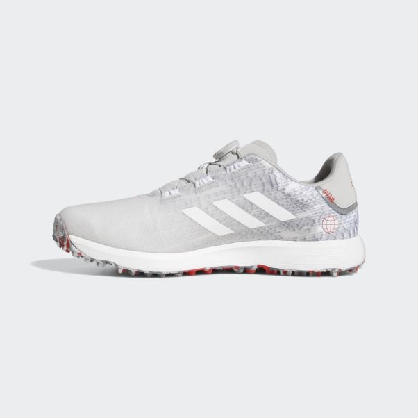 S2g Boa Large Chaussures De Golf Sans Crampons Adidas Gris