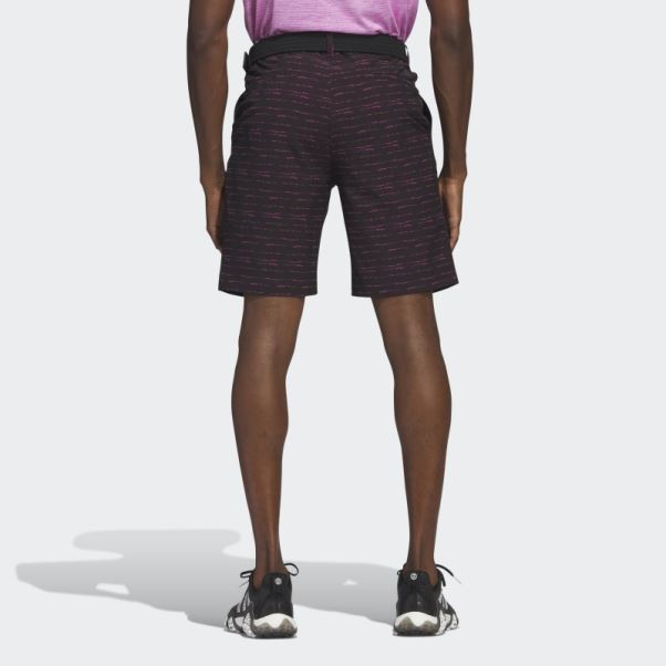 Short De Golf Texturé Adidas 9 Pouces Noir