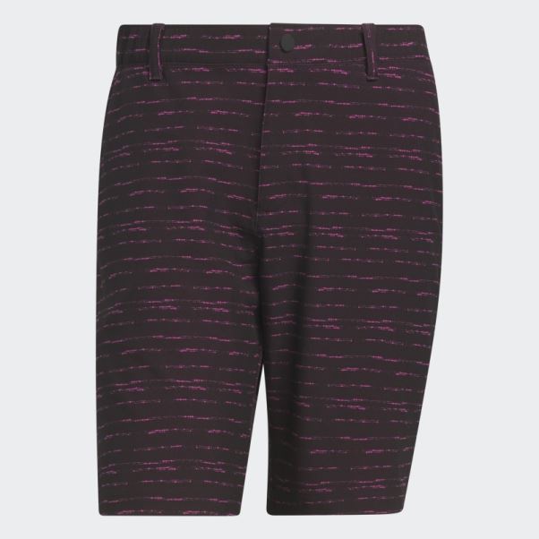 Short De Golf Texturé Adidas 9 Pouces Noir