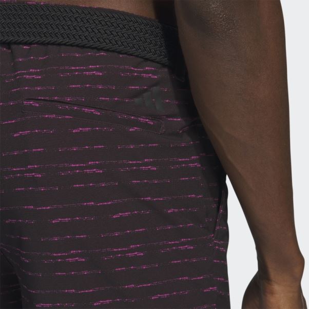 Short De Golf Texturé Adidas 9 Pouces Noir