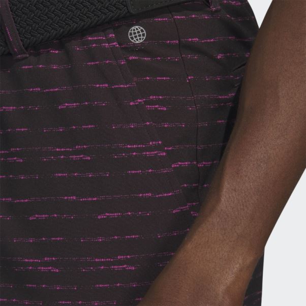 Short De Golf Texturé Adidas 9 Pouces Noir