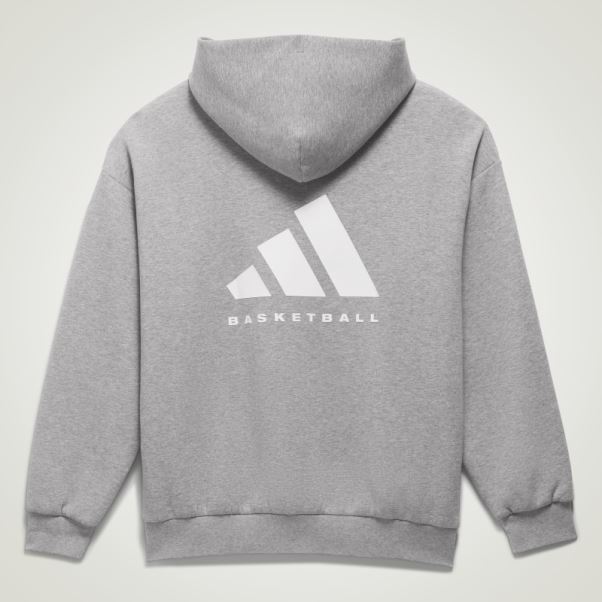 Adidas Basketball Sweat à Capuche Chiné Fashion Dark Oatmeal