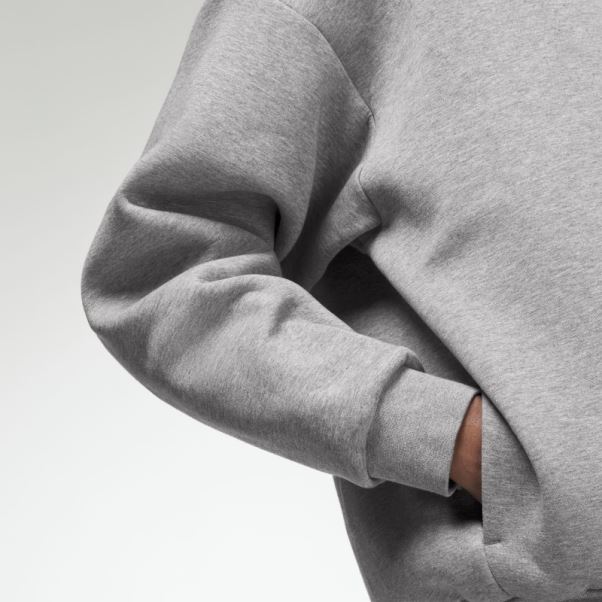 Adidas Basketball Sweat à Capuche Chiné Fashion Dark Oatmeal
