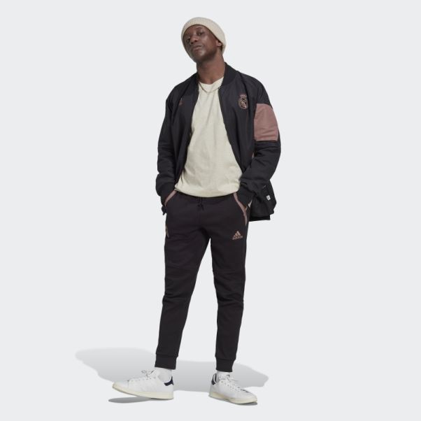 Pantalon De Survêtement De Voyage Real Madrid Adidas Noir