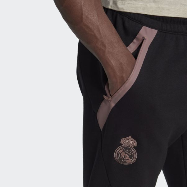Pantalon De Survêtement De Voyage Real Madrid Adidas Noir