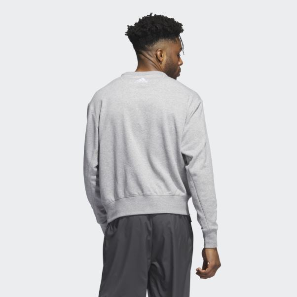 Sweat Adidas Gris Moyen Vintage Crew Sharks