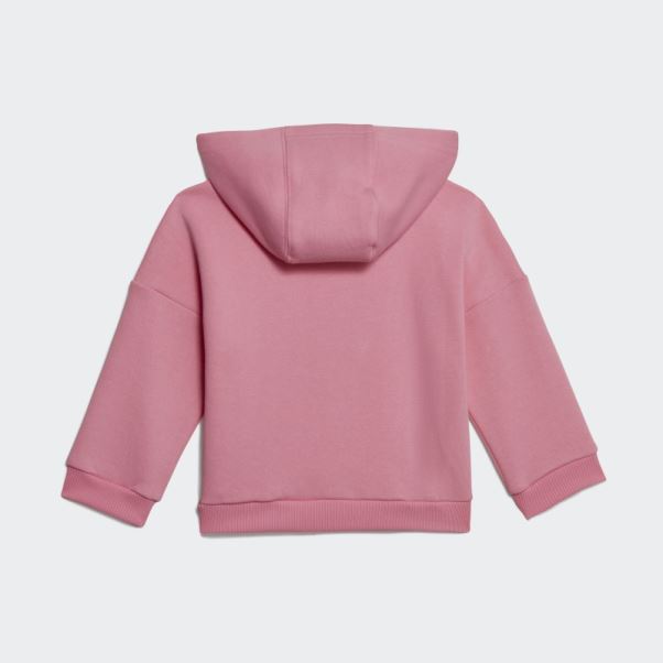 Adidas Sweat à Capuche Polaire Rose