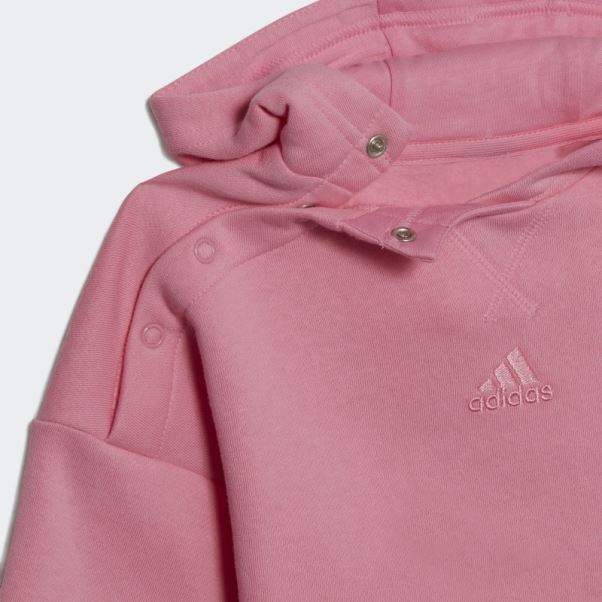 Adidas Sweat à Capuche Polaire Rose