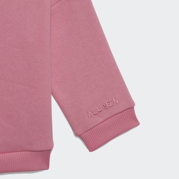 Adidas Sweat à Capuche Polaire Rose