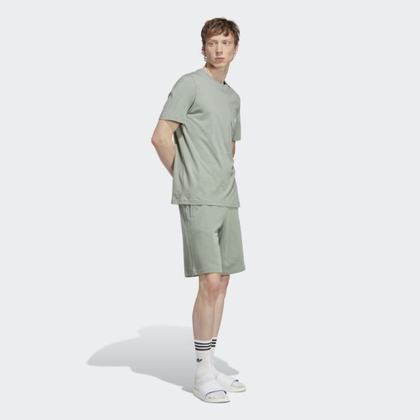 T-shirt Essentials+ Made With Hemp Vert Argenté Adidas
