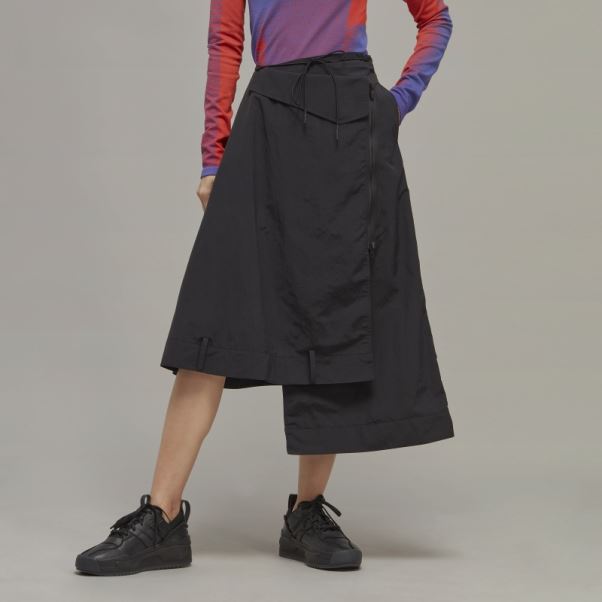 Y-3 Jupe En Nylon Froissé Adidas